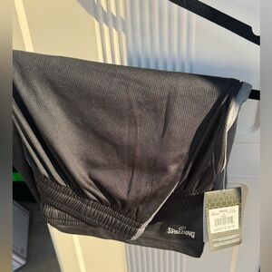 Spalding Charcoal Gray stripe Men’s Basketball Shorts 3XL